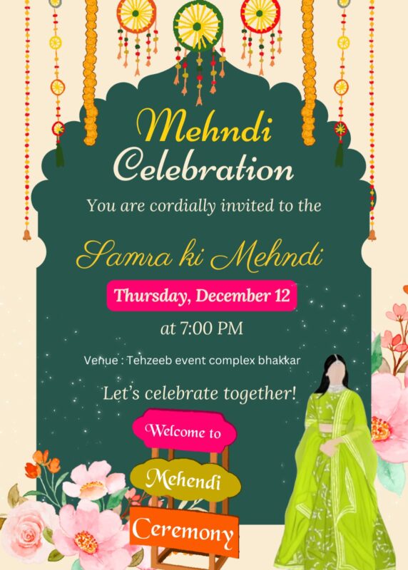 Mehndi Card