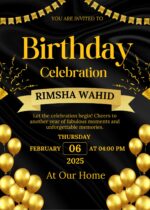 Birthday Invitation Card