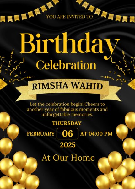 Birthday Invitation Card