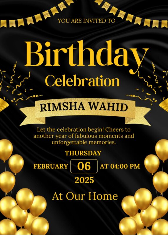 Birthday Invitation Card